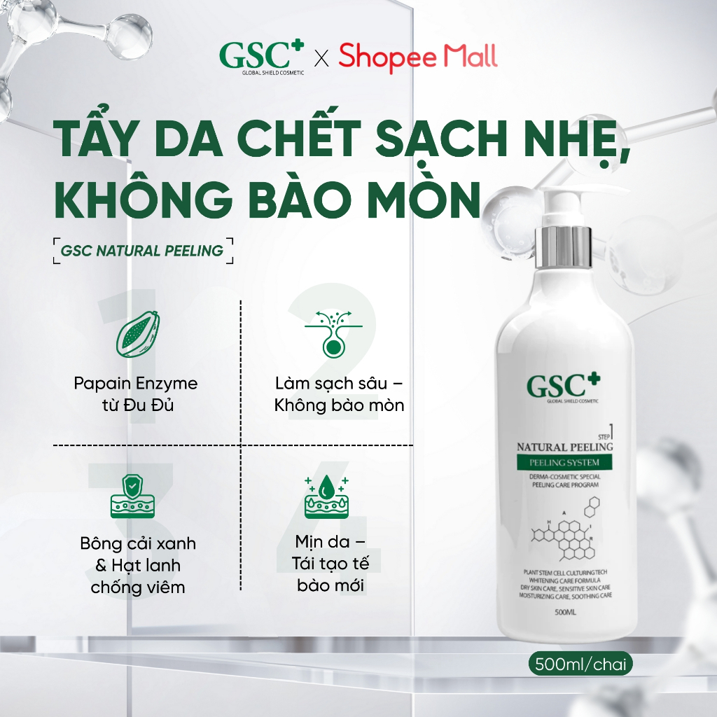 Tẩy Da Chết Sinh Học GSC Natural Peeling – Peeling Da Làm Sạch Nhẹ Nhàng, Không Bào Mòn - GC101A
