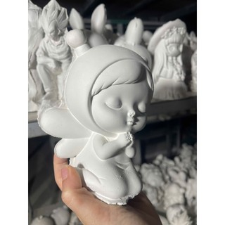[Tặng dây 6 màu khi mua 2 tượng] Tượng thạch cao tô màu cho BÉ loại to (20cm)