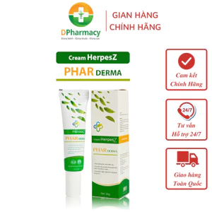 Kem Bôi Da Cream Herpesz Phar Derma, Giải Pháp Cho Làn Da Thuỷ Đậu, Zona, Mụn Nước