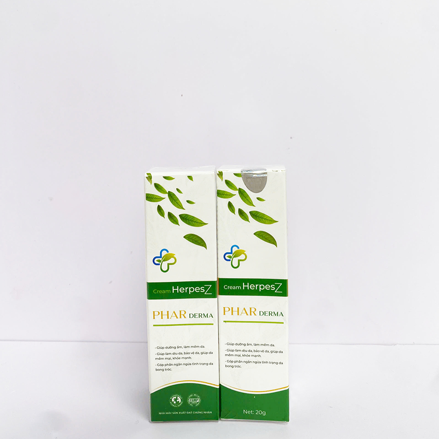 Kem Bôi Da Cream Herpesz Phar Derma, Giải Pháp Cho Làn Da Thuỷ Đậu, Zona, Mụn Nước