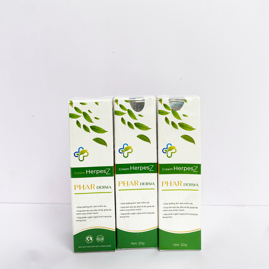 Kem Bôi Da Cream Herpesz Phar Derma, Giải Pháp Cho Làn Da Thuỷ Đậu, Zona, Mụn Nước