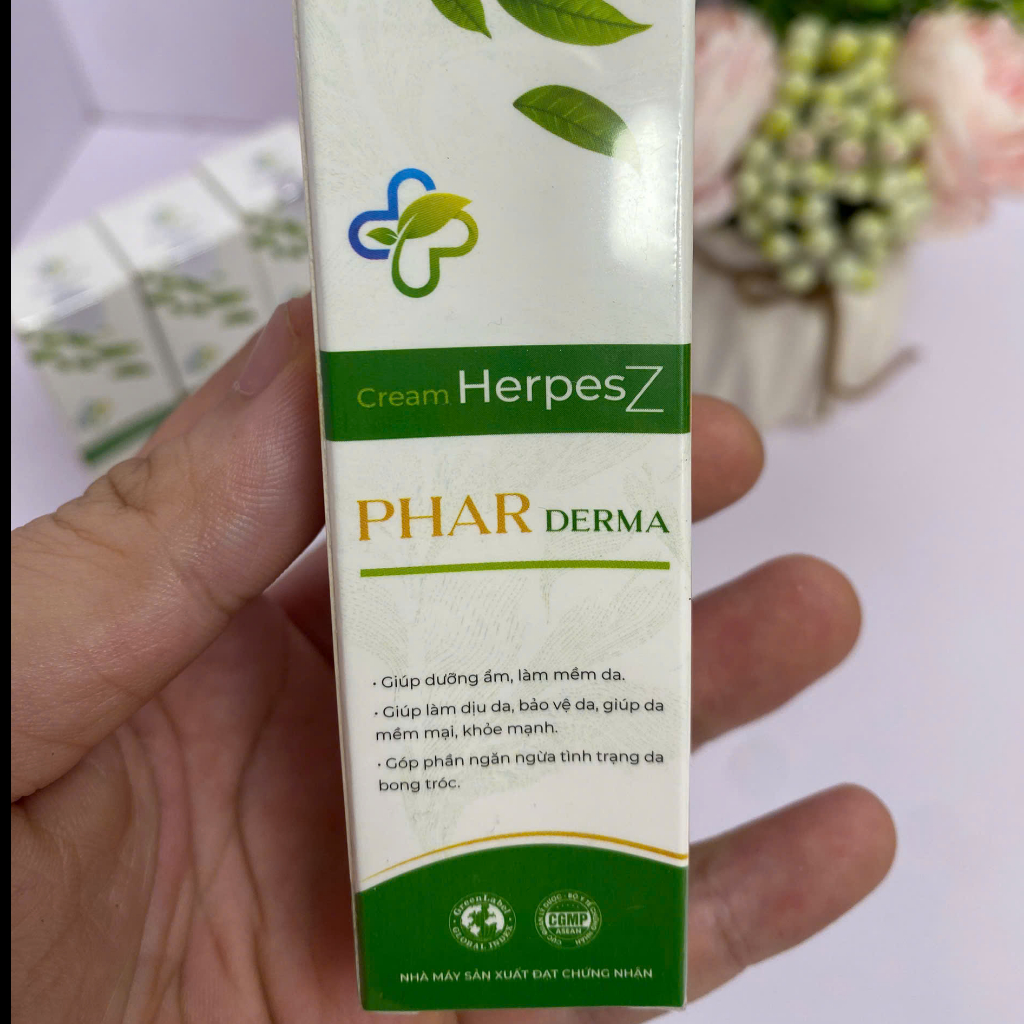 Kem Bôi Da Cream Herpesz Phar Derma, Giải Pháp Cho Làn Da Thuỷ Đậu, Zona, Mụn Nước