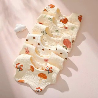 Yếm ăn dặm - Khăn thấm nước bọt 6 lớp cotton nguyên chất - Yếm mềm 360 độ dành cho trẻ sơ sinh và trẻ nhỏ