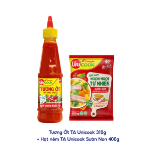 Tương Ớt TA Unicook 310g + Hạt nêm TA Unicook Sườn Non 400g
