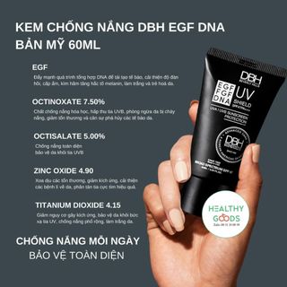 KEM CHỐNG NẮNG DBH- EGF/FGF/DNA UV SHIELD SPF47+ PA+++