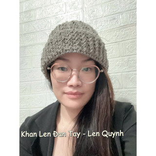 Mũ len móc tay  - Mũ len cho sư thầy - Mũ len cho người lớn tuổi kiểu dáng đơn giản nhưng đẹp và ấm áp. Quà tặng ý nghĩa