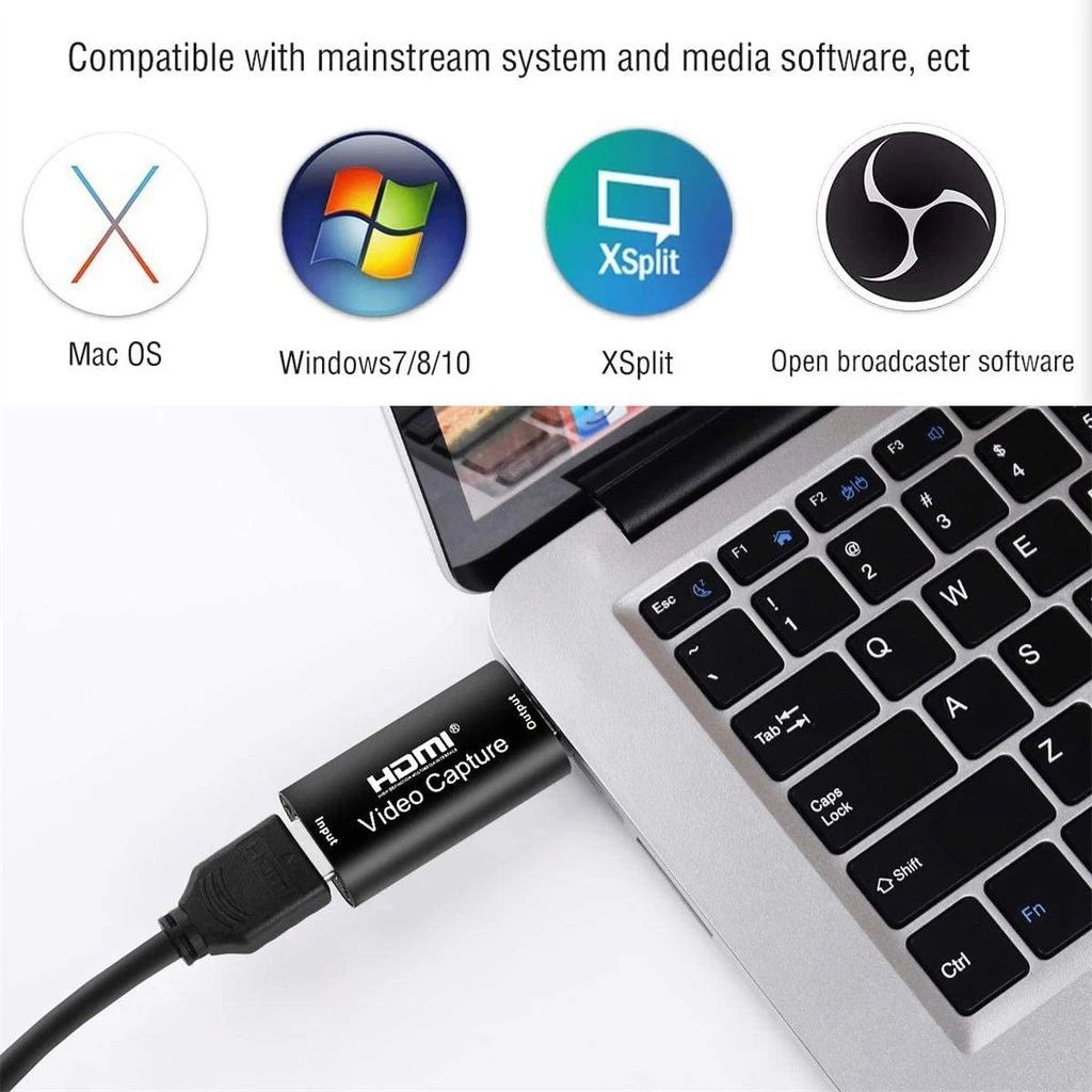 Đầu chuyển HDMI vào laptop, pc qua cổng USB, Video capture hỗ trợ độ ...