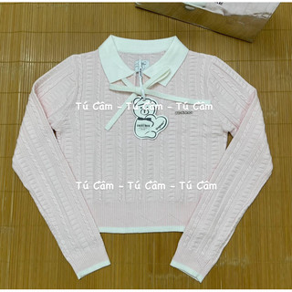ÁO LEN VẶN THỪNG CỔ NƠ HELLEN TOP TÍ NGOAN (NEWTAG)