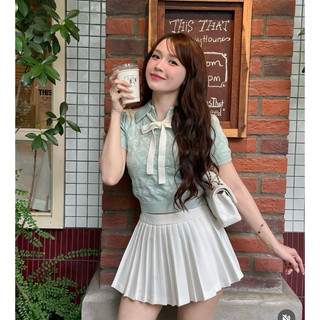 ÁO NƠ YURI YURI XANH MINT TÍ NGOAN