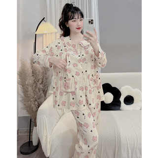 Bộ bầu - bộ sau sinh - BỘ ĐŨI THÁI DÀI HÌNH CỔ SEN HAI TÚI NƠ - Nhiều Mầu,Áo Có Khóa Kéo & Quần Có Chun Chỉnh