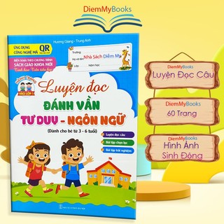 Sách- Luyện Đọc Đánh Vần Tư Duy Ngôn Ngữ Tập Đọc Câu Hành Trang Chuẩn Bị Vào Lớp 1 Cho Bé Từ 3 4 5 6 Tuổi
