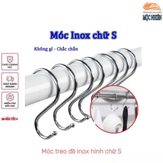 Combo 10 Móc treo đồ Inox hình chữ S - đa năng, tiện dụng