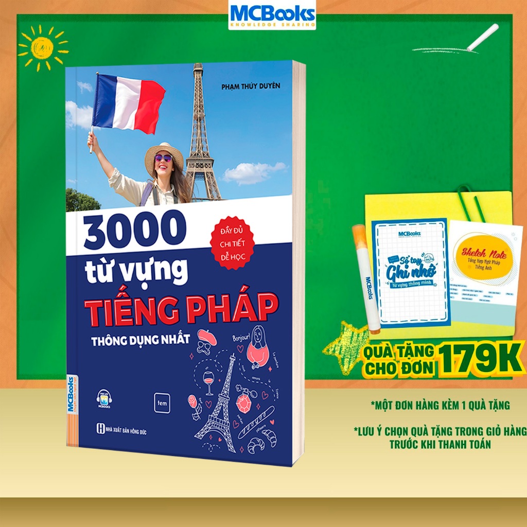 Sách - 3000 Từ Vựng Tiếng Pháp Thông Dụng Nhất