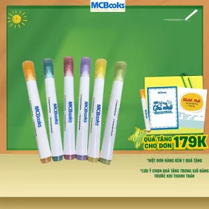 Bút đánh dấu highlight, bút nhớ dòng dạ quang nhiều màu học ngoại ngữ MCBooks