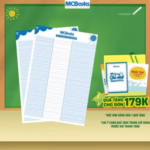Giấy học từ vựng thông minh cùng MCBooks