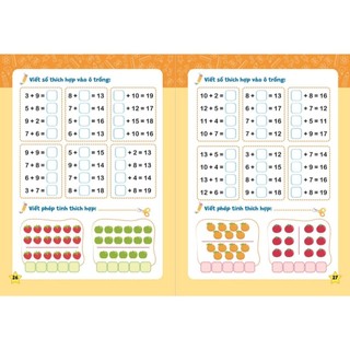 Sách-Rèn Kĩ Nặng Cộng Trừ Trong Phạm Vi 20 Giúp Con 4-6 Tuổi Tính Toán Nhanh Hành Trang Tự Tin Vào Lớp 1