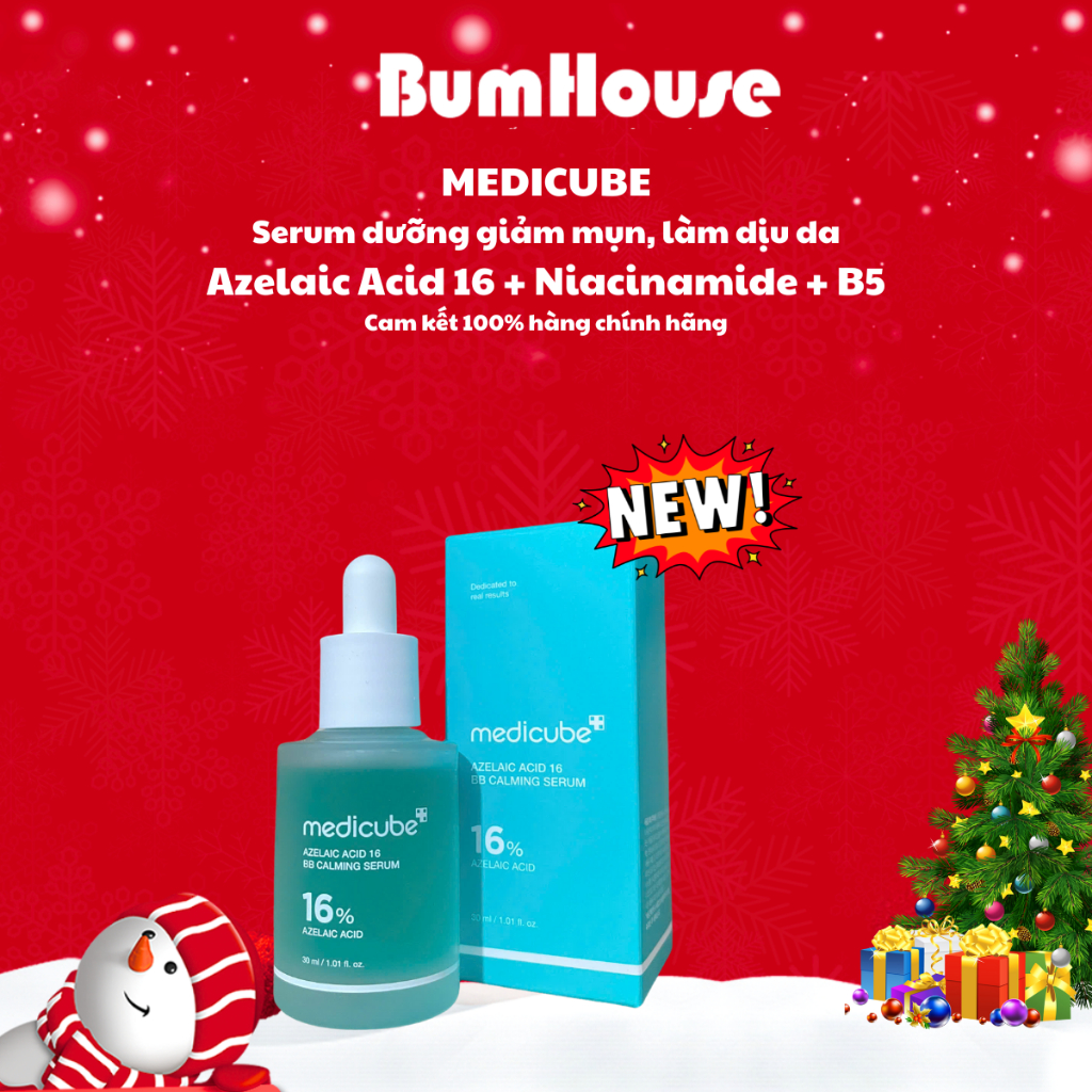 Serum Hỗ Trợ Phục Hồi, Làm Dịu Da Medicube Azelaic Acid 16 BB Calming Serum 30ml