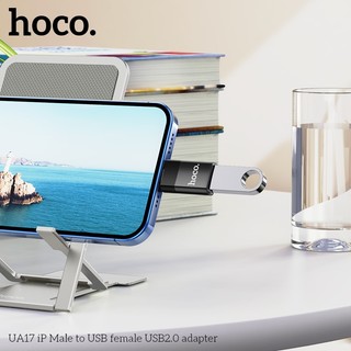 Đầu chuyển đổi USB-A 2.0 to LaiNing Hoco UA17 (Đen - Hộp Trắng)