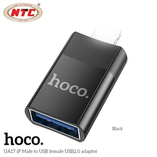 Đầu chuyển đổi USB-A 2.0 to LaiNing Hoco UA17 (Đen - Hộp Trắng)