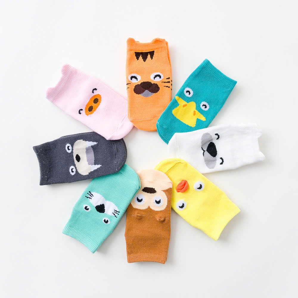 Set 3 Tất Vớ Hàn Cổ Ngắn Chống Trượt Phong Cách Hàn Quốc Cho Bé 1 Tháng - 2 Tuổi