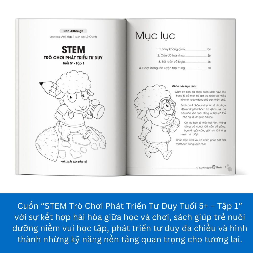 Sách - STEM – Trò Chơi Phát Triển Tư Duy Tuổi 5+