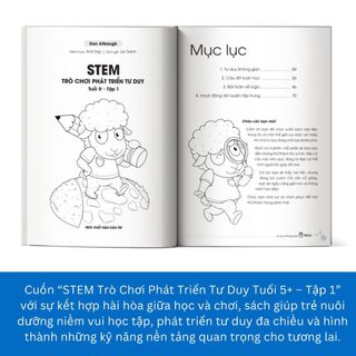 Sách - STEM – Trò Chơi Phát Triển Tư Duy Tuổi 5+ - TKBooks