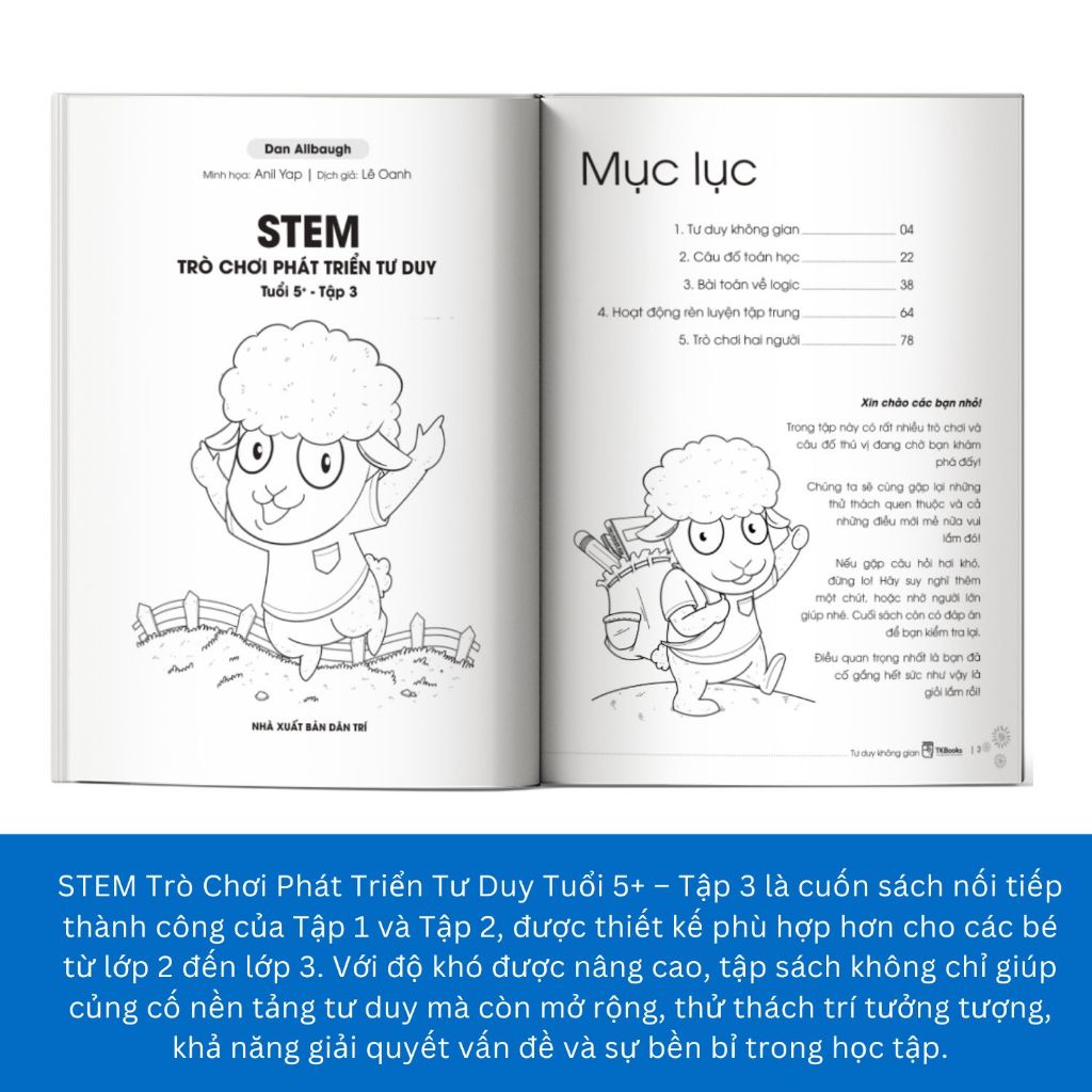 Sách - STEM – Trò Chơi Phát Triển Tư Duy Tuổi 5+
