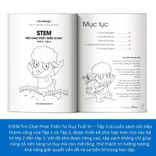 Sách - STEM – Trò Chơi Phát Triển Tư Duy Tuổi 5+ - TKBooks