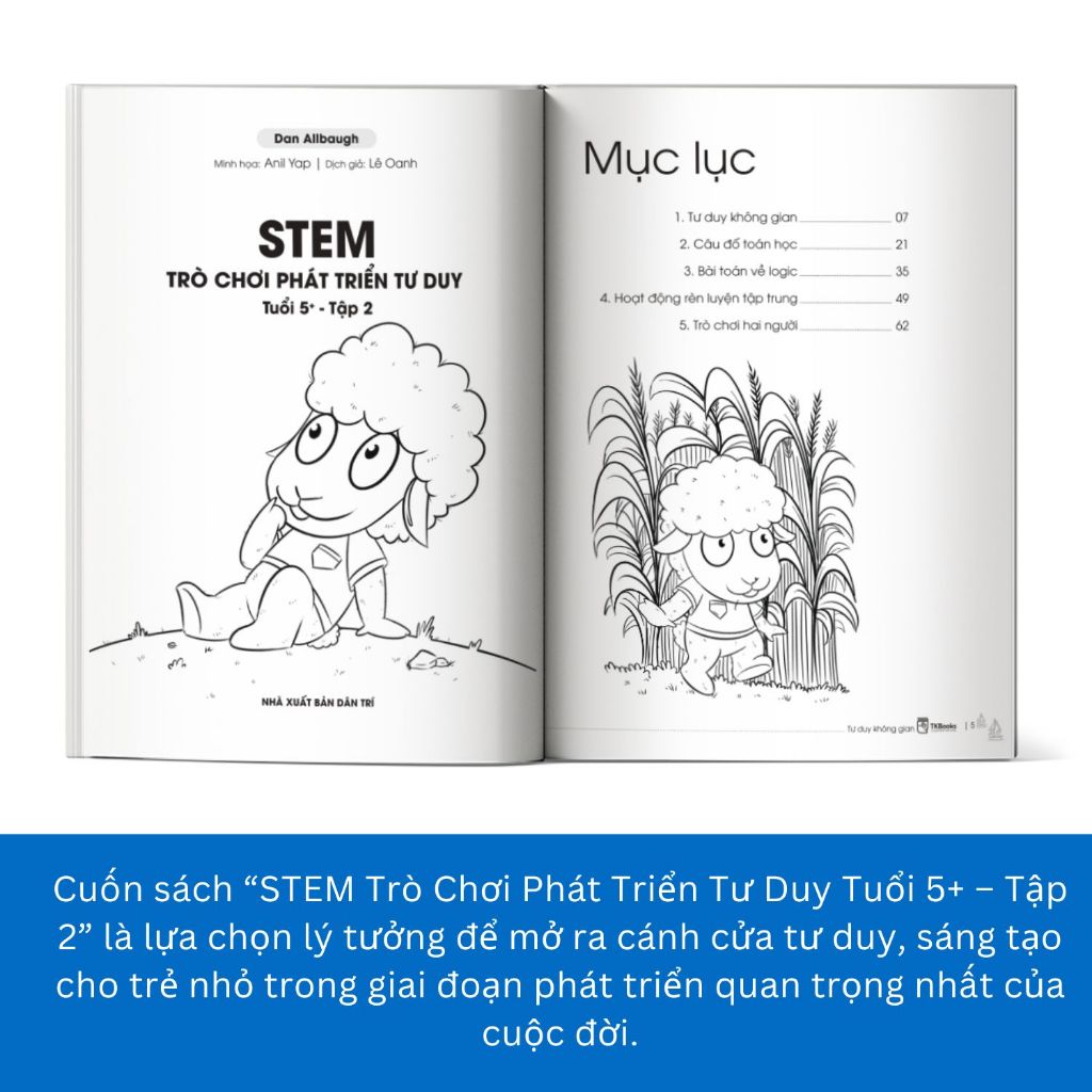 Sách - STEM – Trò Chơi Phát Triển Tư Duy Tuổi 5+