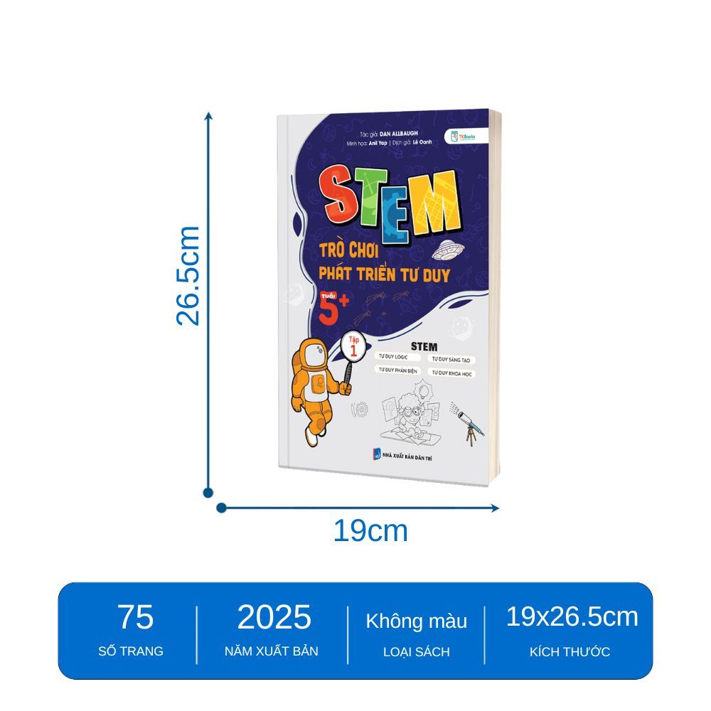 Sách - STEM – Trò Chơi Phát Triển Tư Duy Tuổi 5+