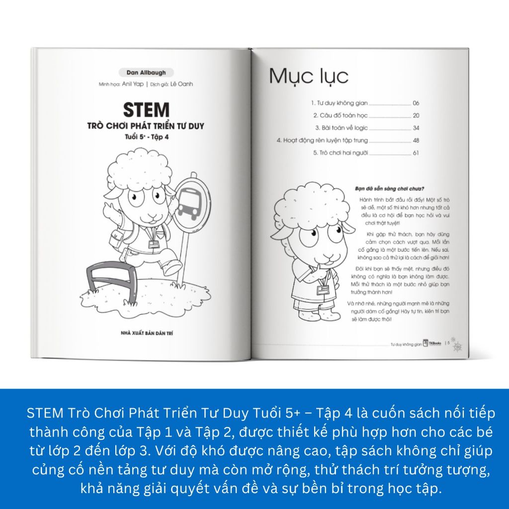 Sách - STEM – Trò Chơi Phát Triển Tư Duy Tuổi 5+