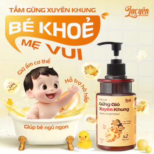 Cốt Gừng Xuyên Khung Khuynh Diệp Lạc Yên Foods - Dùng Pha Tắm Cho Bé, Giữ Ấm