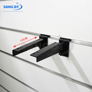 [CẶP] Phụ kiện pass đỡ/tay đỡ kệ gỗ cài kệ rãnh Slatwall 15cm chắc chắn,dễ lắp đặt