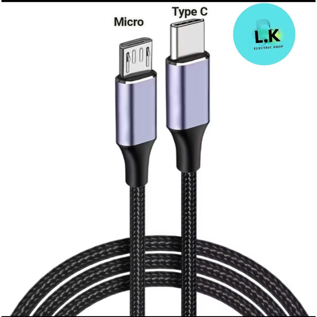Dây cáp sạc truyền dữ liệu từ cổng USB Type C ( USB-C ) sang cổng Micro ...