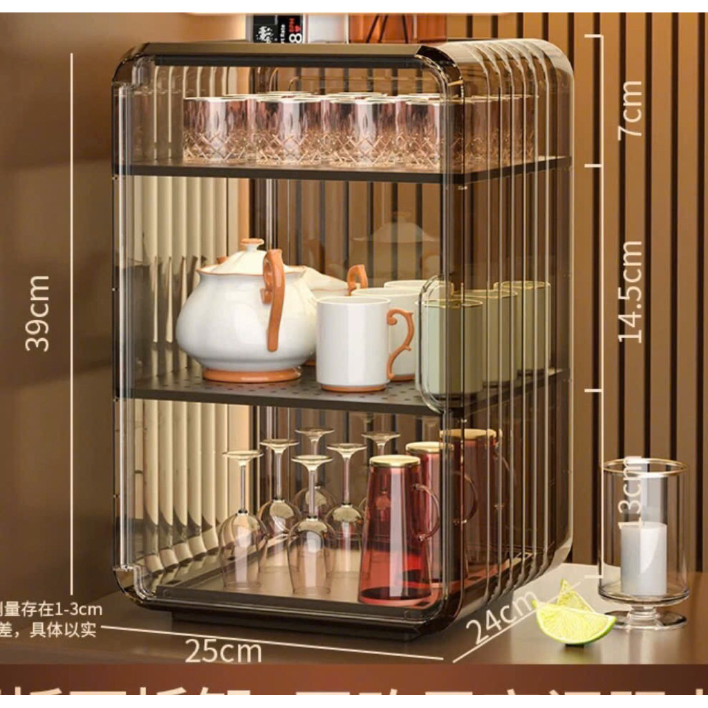 Kệ đựng Cốc Chén ly , Bình sữa , chống bụi chống côn trùng bay bò vào chát liệu nhựa sang trọng