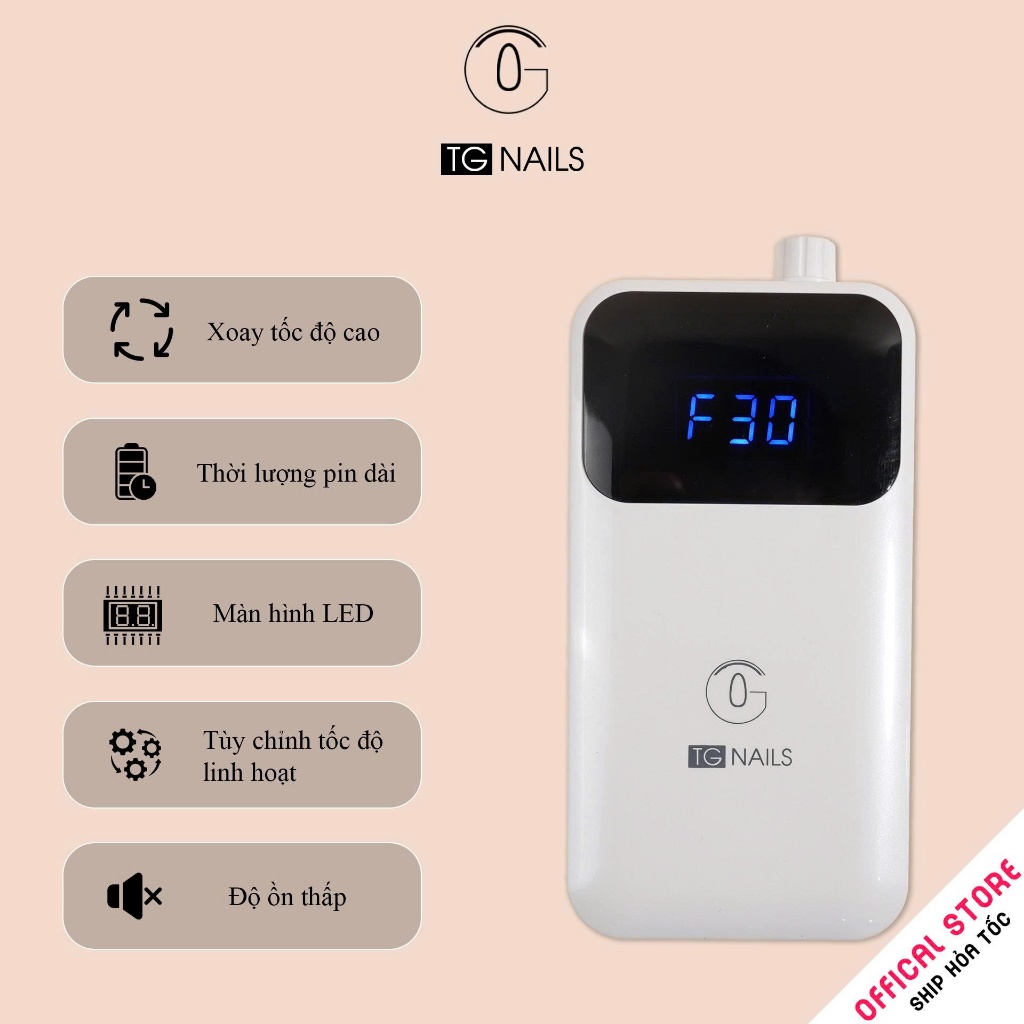 Máy mài móng tay tích điện TG NAILS model PND550
