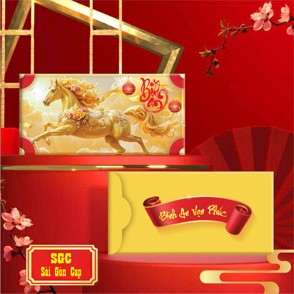 100 Cái Bao Lì Xì Tết 2026 Bính Ngọ 30 Mẫu Tự Chọn