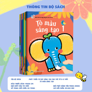 Sách - Tô Màu Sáng Tạo - Phát Triển Tư Duy Sáng Tạo Cho Trẻ Từ 0-6 Tuổi