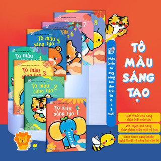 Sách - Tô Màu Sáng Tạo - Phát Triển Tư Duy Sáng Tạo Cho Trẻ Từ 0-6 Tuổi