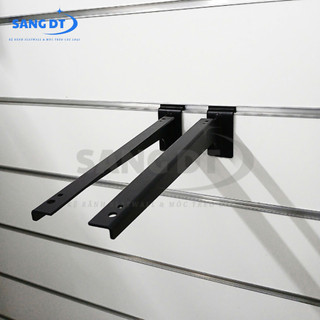 [CẶP] Phụ kiện pass đỡ/tay đỡ kệ gỗ cài kệ rãnh Slatwall size 30cm bằng sắt cao cấp chịu lực tốt