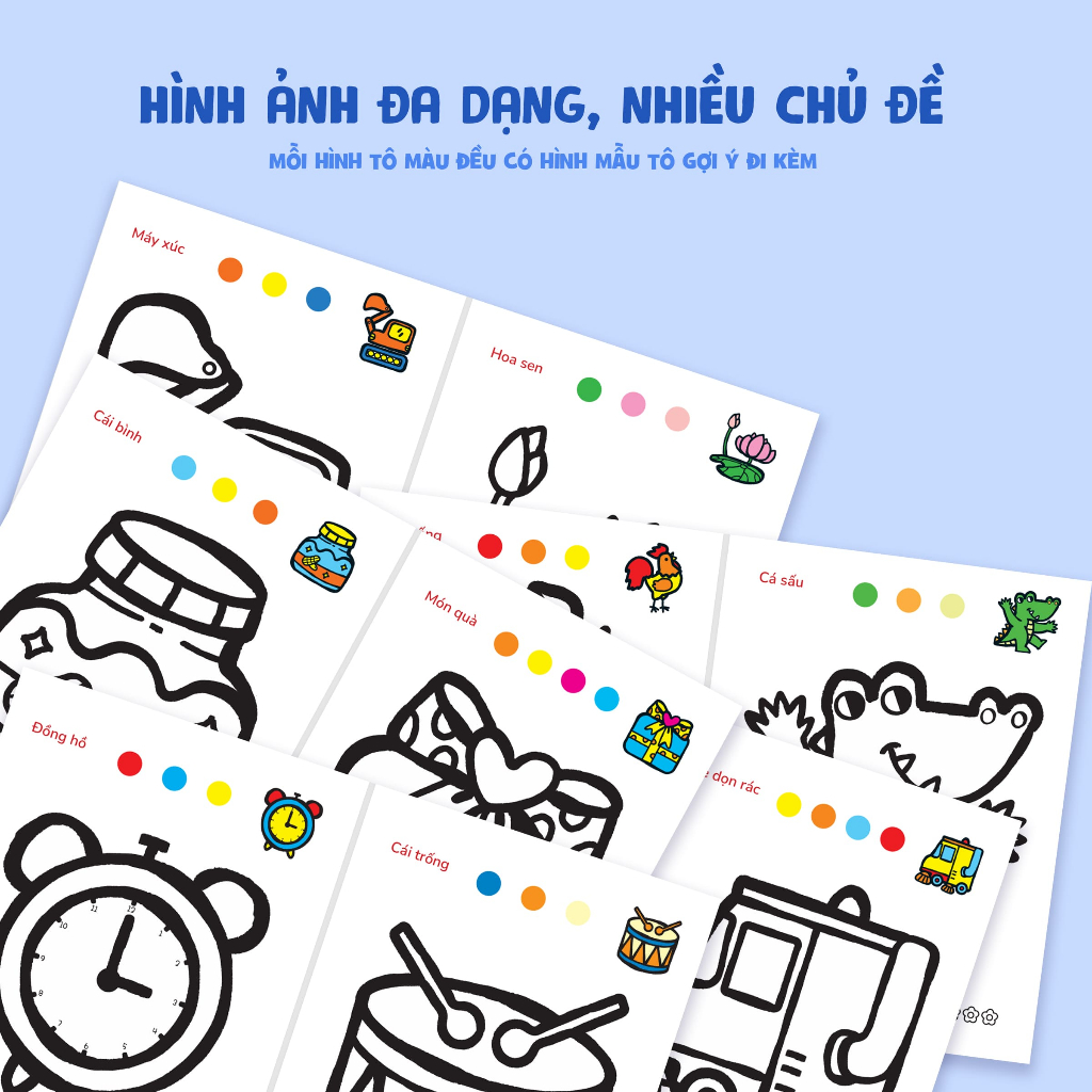 Sách -   Tô Màu Sáng Tạo (Bộ 8 Cuốn) - Phát Triển Tư Duy Sáng Tạo Cho Trẻ Từ 0-6 Tuổi