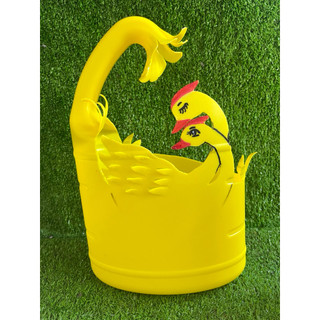Chậu tái chế. 1 Chậu trồng cây. Vẽ bằng sơn,  rửa nước được. Nhóm 4
