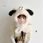 Mũ lông cute kèm khăn cho bé