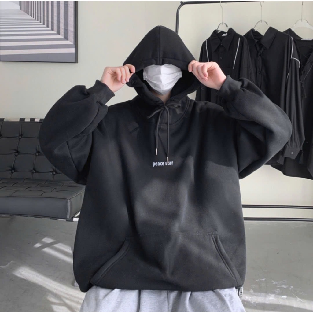 Áo Hoodie Nam Mùa Đông ,Áo Khoác Nỉ Chống Nắng Nón To Có Túi giữa Nhiều Màu Form Rộng Unisex k1