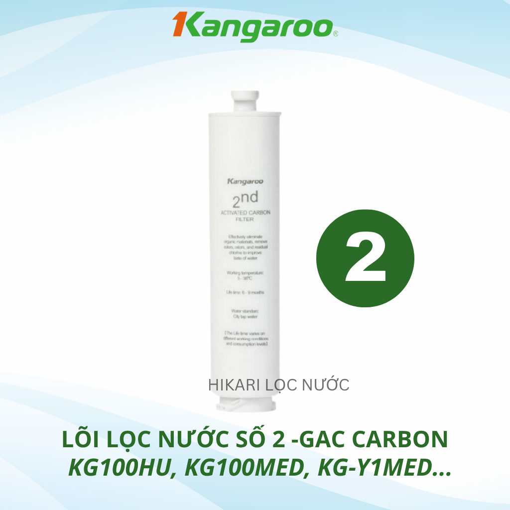 Bộ Lõi lọc nước 123 KG100HU, KG100HU+ dành cho các máy Kangaroo KG100HU, KG100HU+, KG100MED, KG100EED, KG-Y1MED,