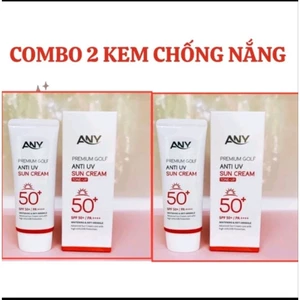 Combo 2 Kem chống nắng ANY Hàn Quốc Ngao Tuyết Chính hãng, Chống nắng nâng tone trắng hồng tự nhiên.