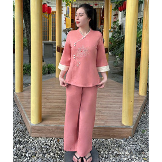 Tim Hoa MẫuĐơn Lụa Hàn Nữ # Đồ Lam Đi Chùa