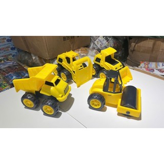 Bộ 4 chiếc xe đồ chơi công trình chạy đà cho bé loại lớn(66920)