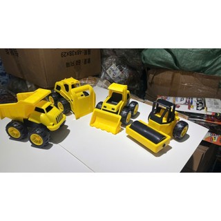 Bộ 4 chiếc xe đồ chơi công trình chạy đà cho bé loại lớn(66920)