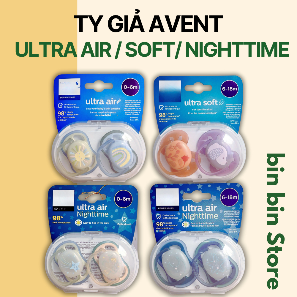 Ty giả Avent Phillíp Ultra cho bé từ 0-6m 6-18m và 18m+ của Mỹ | Shopee ...